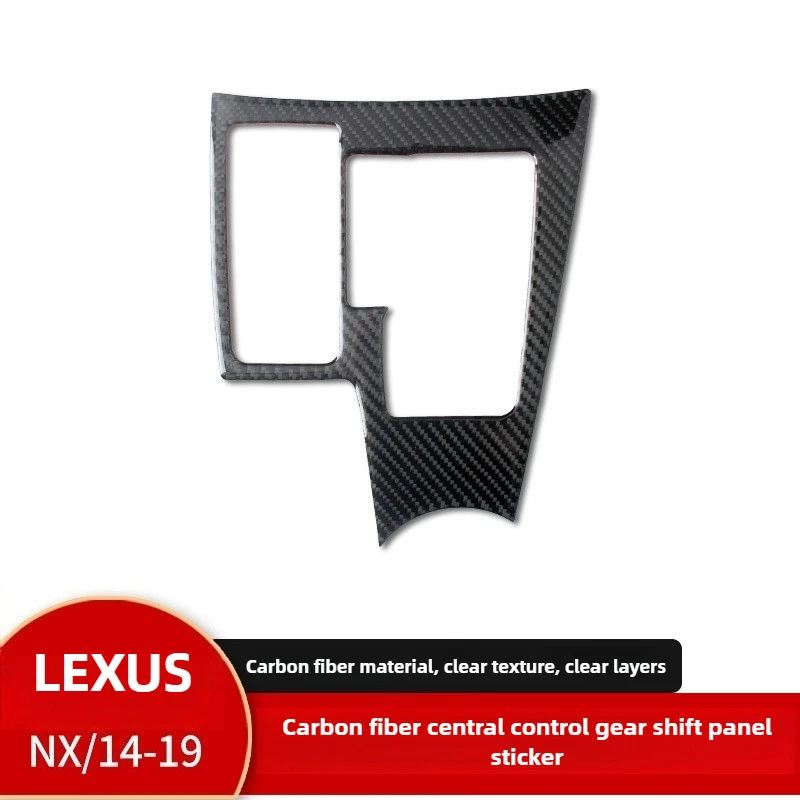 

For Lexus NX200 Interior Modification, Real Carbon Fiber Gear Panel, Decorative Frame, Auto Parts