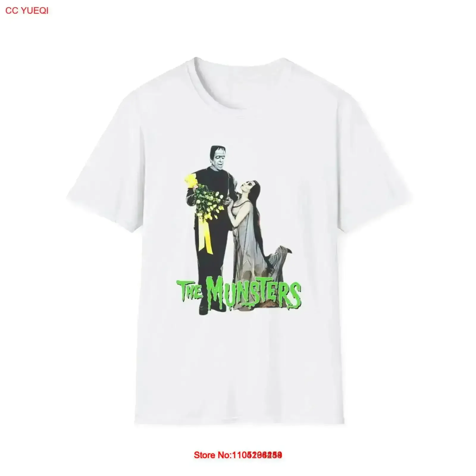 The Munsters Softstyle T Shirt Herman Munster Lily vintage Washed Casual Stretched Soft Breathable graphic homme vintage Unisex