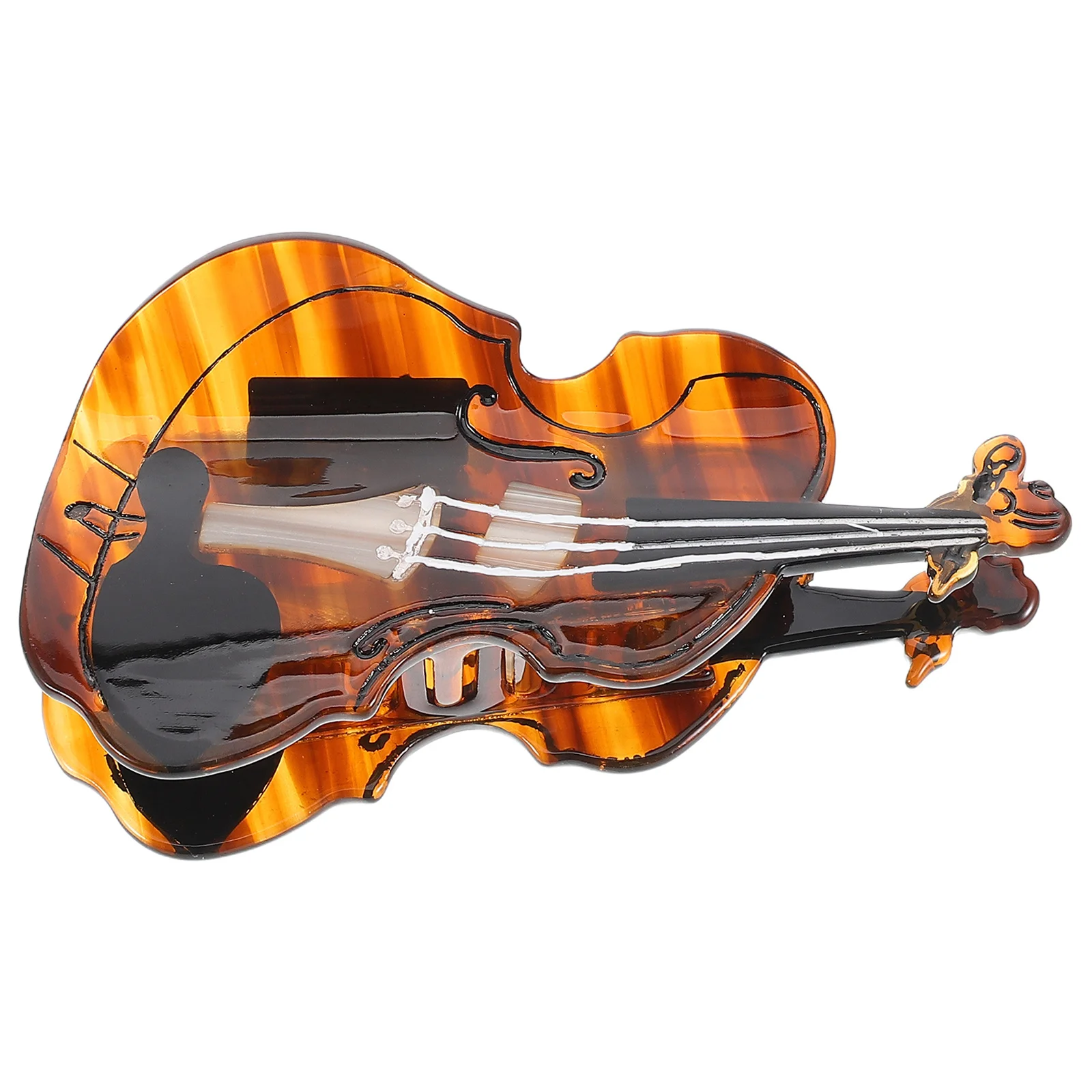 

Cello Clip Acetate Shark Claw Non-Slip Music Lover Hair Accessory For Women Hair Styling Clamp Bun Holder