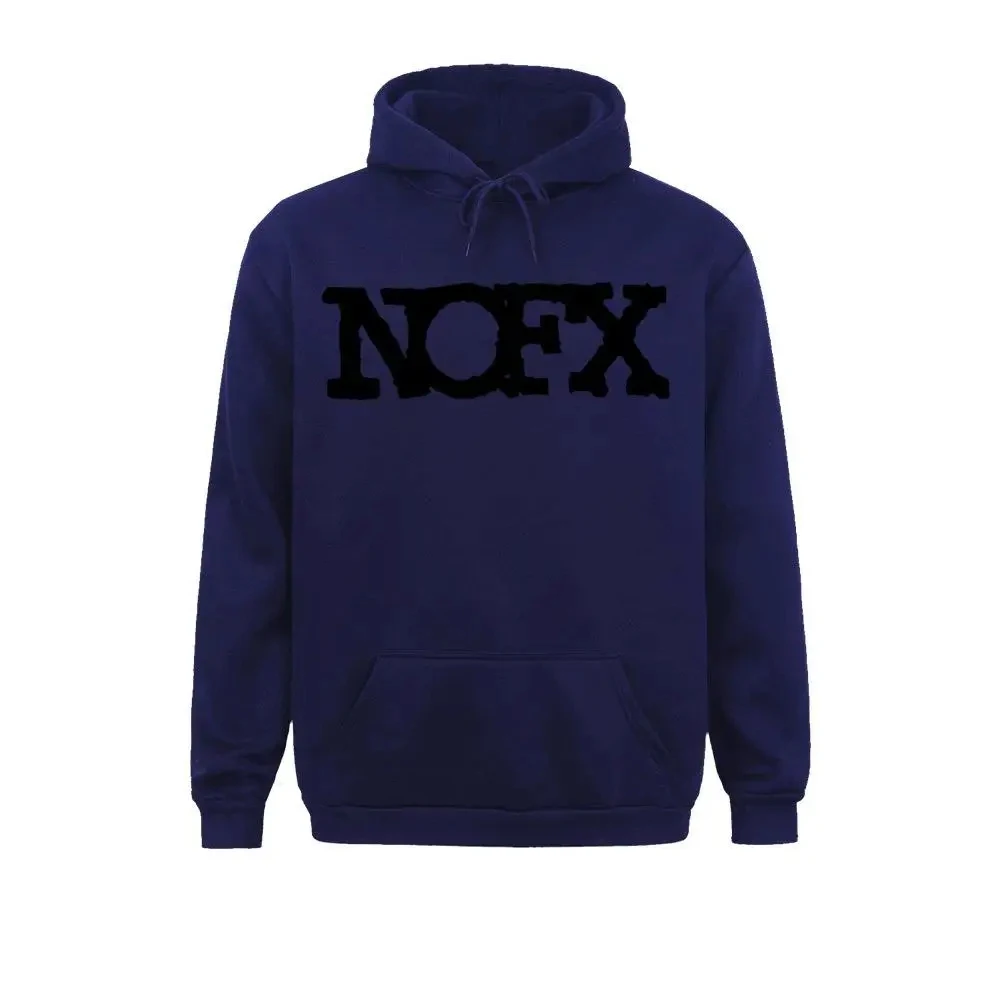 Nofx Rock Band Men\'s Hoodie Men\'s and Women\'s Fashion Simple Long sleeved Pullover Street Trend Harajuku Y2k Large Sweatshirt