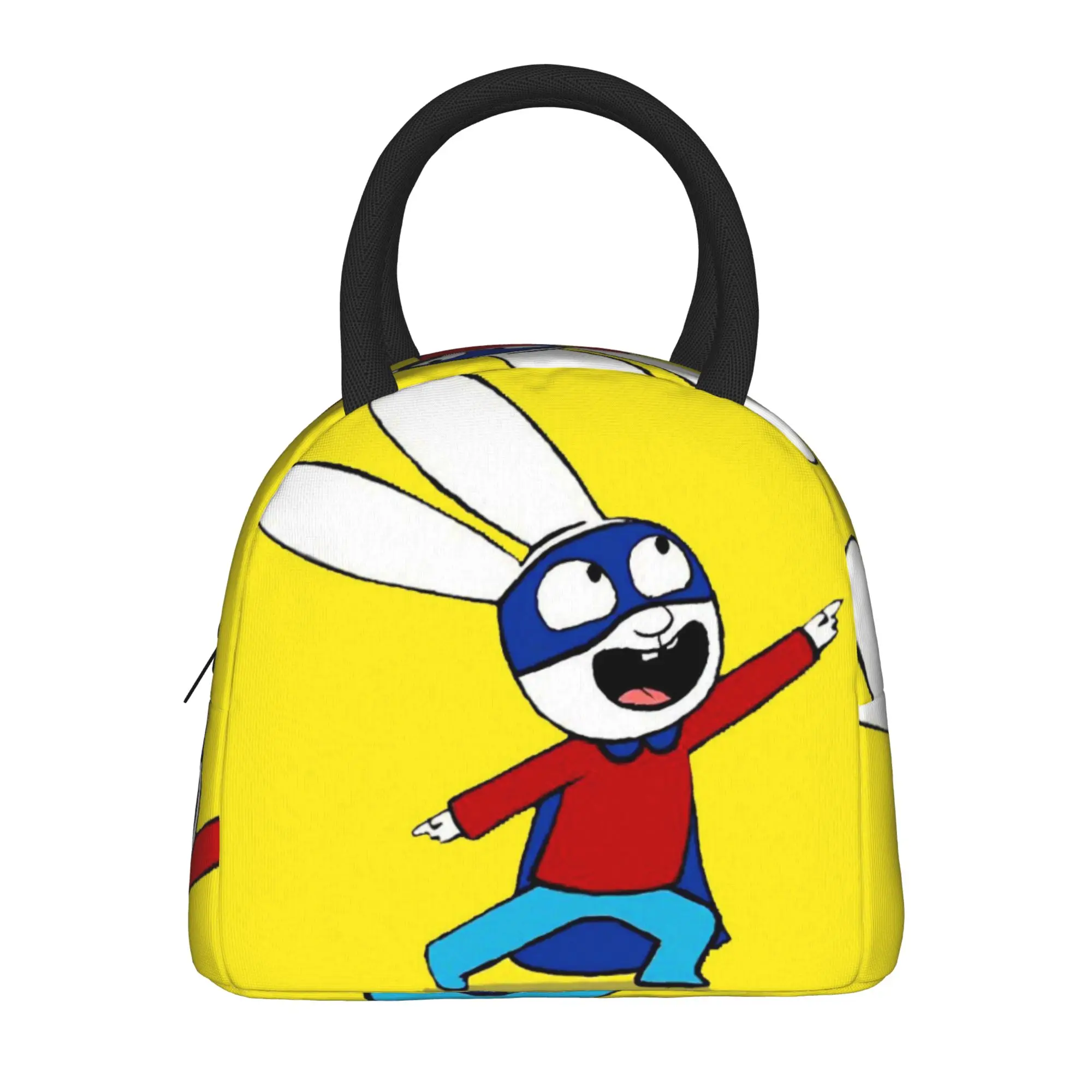 Simon Super Rabbit Insulated Lunch Bags for Men Women  Food Container Portable Cooler Thermal Lunch Boxes For Picnic