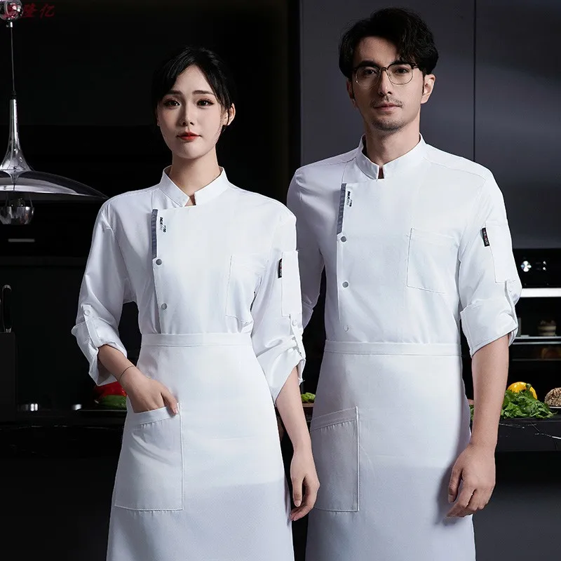 Veste de Chef de Restaurant d'hôtel, manches longues, magasin de gâteaux, boulanger, Restaurant occidental, Steakhouse, serveur, manteau de cuisine d'automne