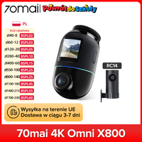 70mai 4K Dash Cam X800 Omni 360° Supercapacitor DVR with AI Motion Detection ADAS GPS Voice Control Ship from EU