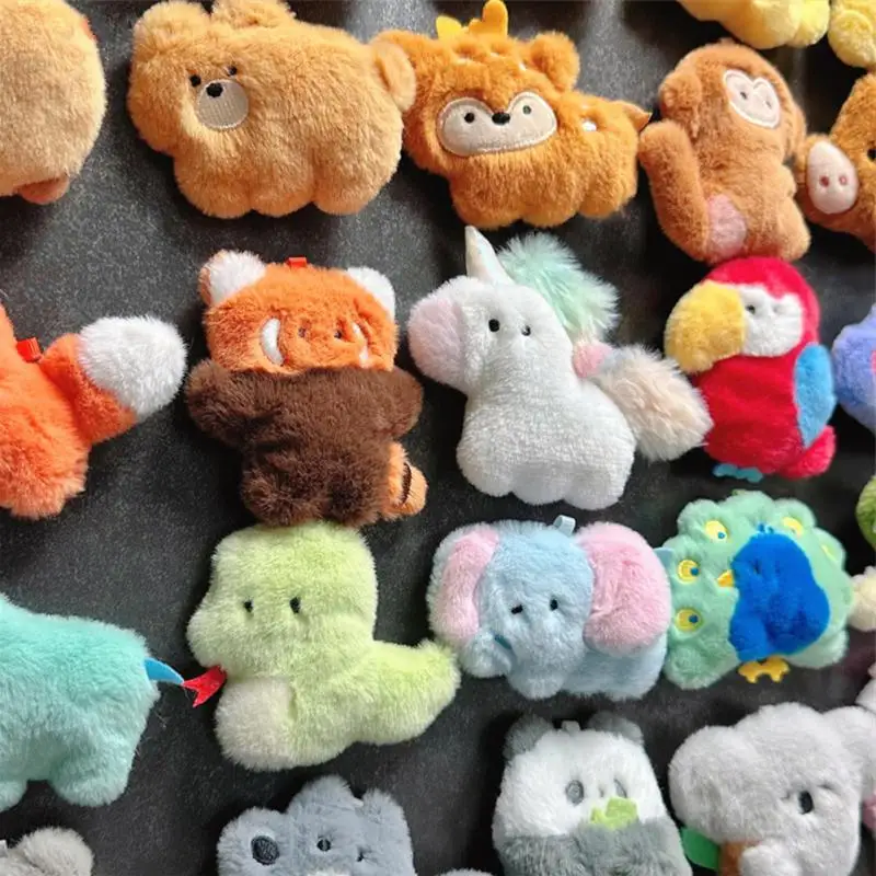 1PC Cute Soft Plush Blind Box Animals Fridge Magnet Refrigerator Sticker Animal Cartoon Wall Stickers Kids Toys Souvenir Gift