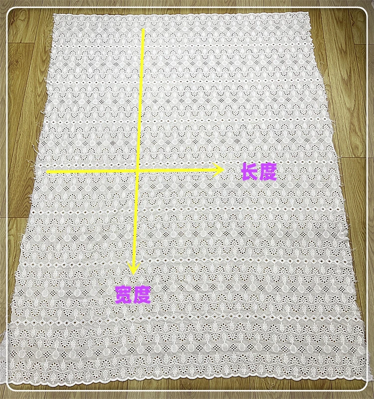 Hollow Embroidered Cotton Fabric for DIY Dress, Clothing-Making Material, Crafting Supplies with Hollow Embroidery Design Fabric view 6
