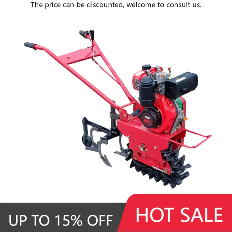 

Hand Push 7.5HP Plow Diesel Chain Track Plow