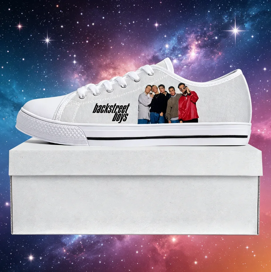 

Backstreet Boys Retro Avatar The Last Airbender Low Top Sneakers Full Print Comfortable Unisex Daily Casual Shoes