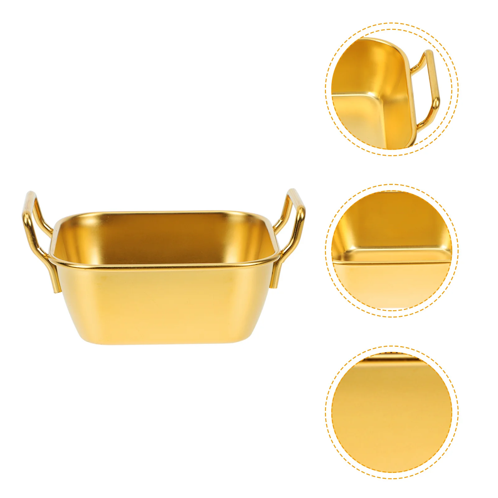 

1pcs Stainless Steel Vegetable Platter Home Kitchen Tableware Appetizer Serving Dish Sauce Storage Plate For Hot Pot Bbq