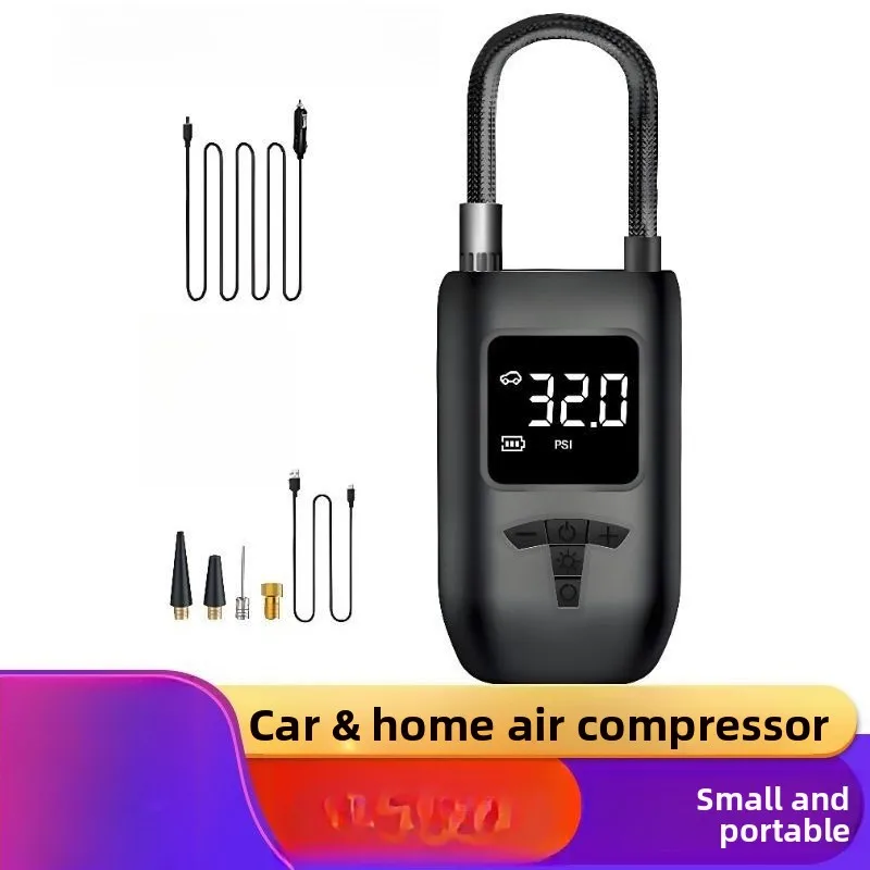 

Портативный воздушный насос Мини-велосипедный электрический насос для шин Воздушный насос Электрический портативный умный двойного назначения