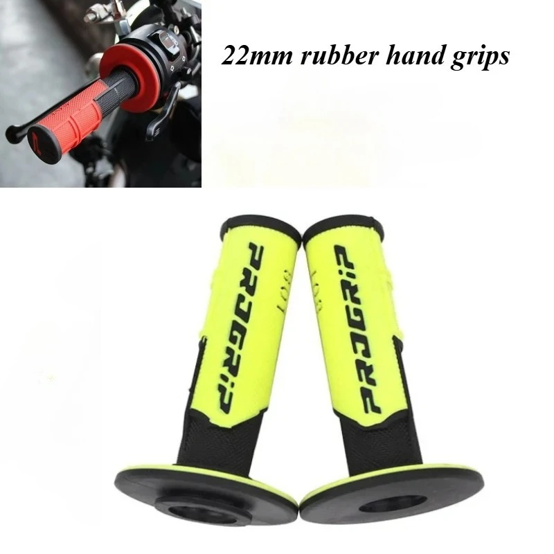 Motorcycle Grips Handle Bar 7/8 "22 24mm Universal Pit Bike Motocross Motorbike Rubber GEL Grip 7 Colors Motorcycle handlebar