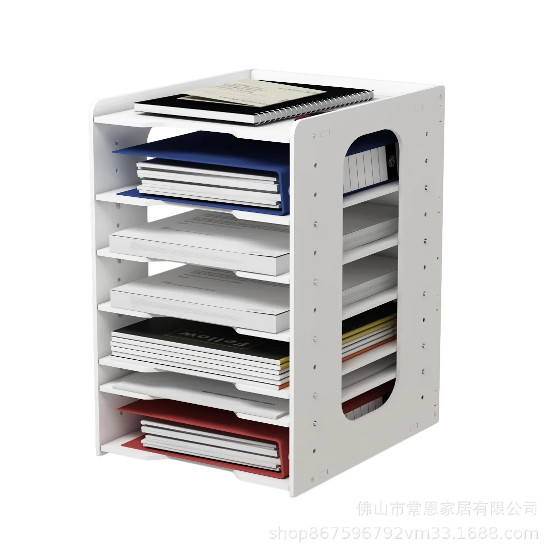 

File rack, multi-layer data, office supplies storage classification, office desktop storage layering