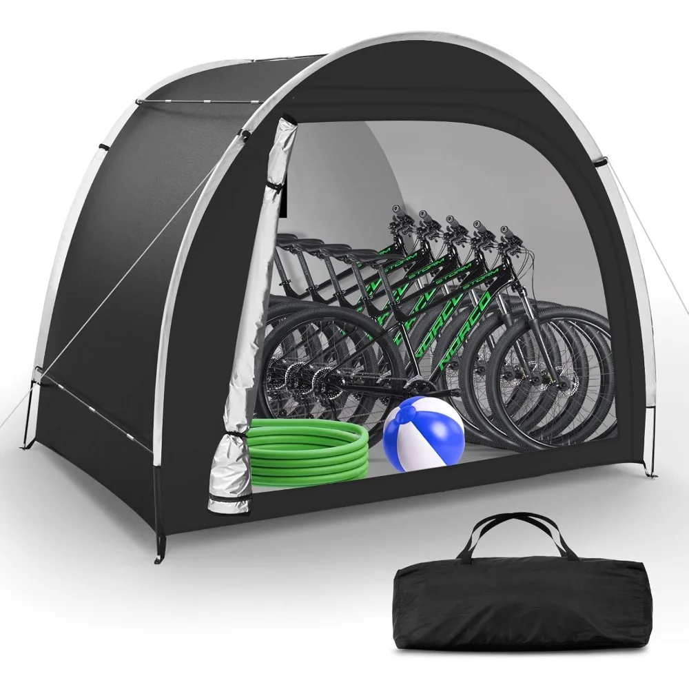 

Waterproof Outdoor Bicycle Storage Shed - Upgraded 6.56x4.92x5.58ft Portable Bike Shelter Tent