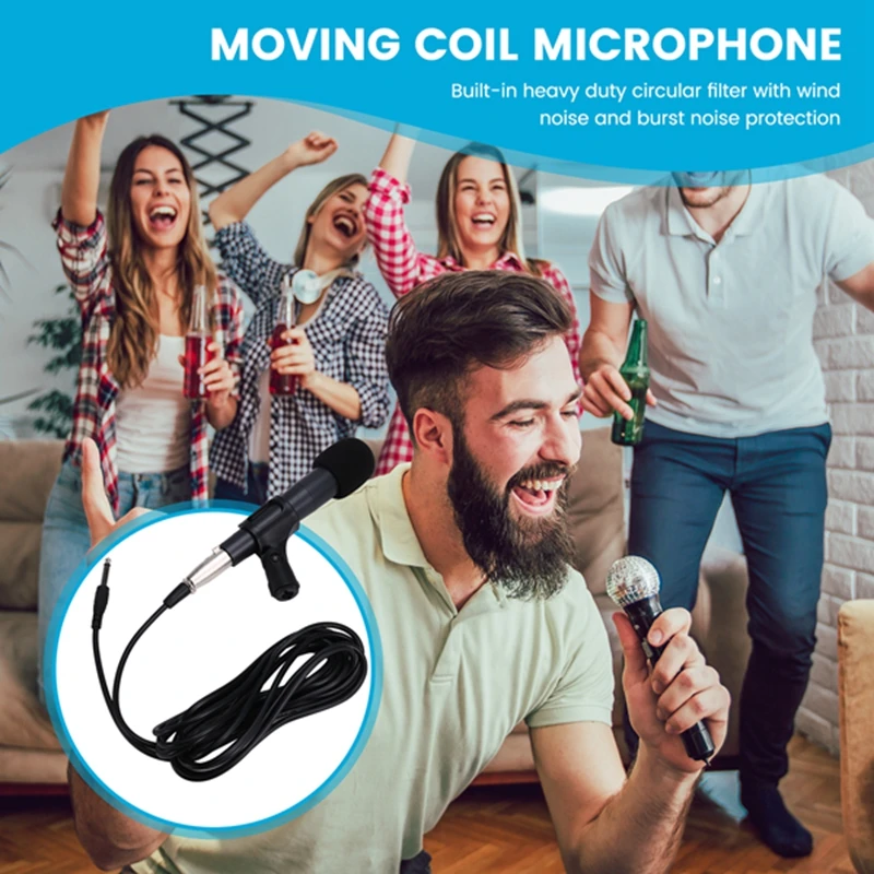 SM57 Mini Dynamic Microphone Stereo Studio Mic KTV Wired Handheld Mic Universal For Cell Phone PC Voice Recording image 4