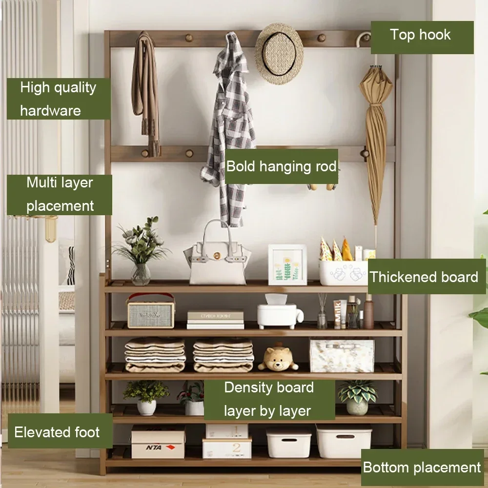 #For Clothes Hanger Multi-Ayer Shoe Corner Coat Coat Hat Rack One Simple Door Shoe Shelf Shoe