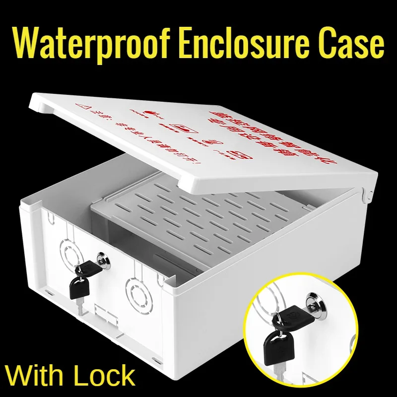 

Plastic Waterproof Enclosure Case with Lock, Rainproof Enclosure Box with Lock, Electrical Enclosure Case, Waterproof Sealed Box