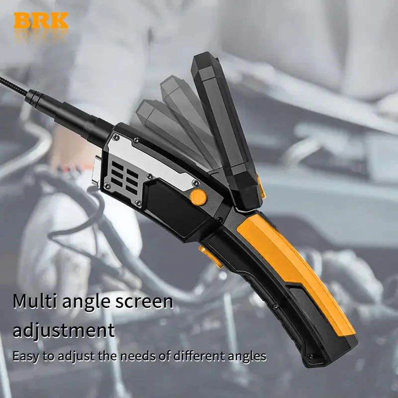BRK-28 High-Definition Three-Camera Industrial Endoscope with Large LCD Screen for Automotive Repair and Pipeline Inspection