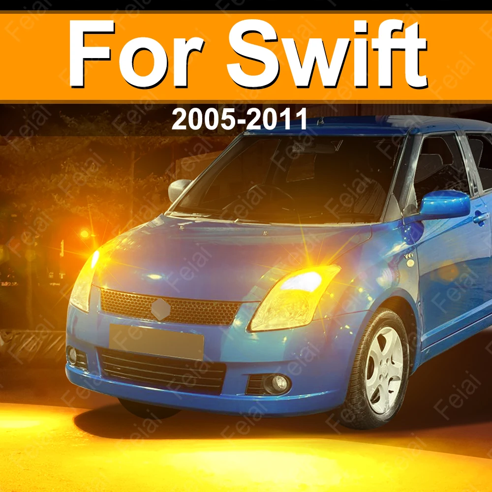 

LED Turn Signal Lights For Suzuki Swift Accessories LED Indicator Bulb Amber 2005 2006 2007 2008 2009 2010 2011 2017 2018-2023