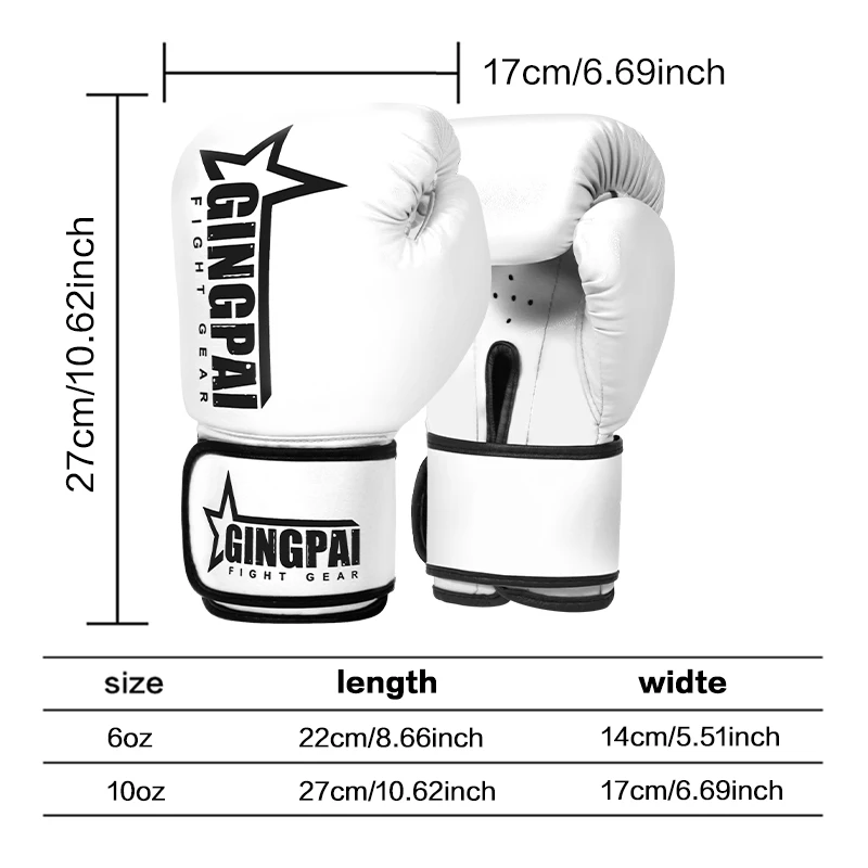 Boxing Gloves for Men Women PU Karate Muay Thai Guantes De Boxeo Free Fight MMA Sanda Training Adults Kids Equipment