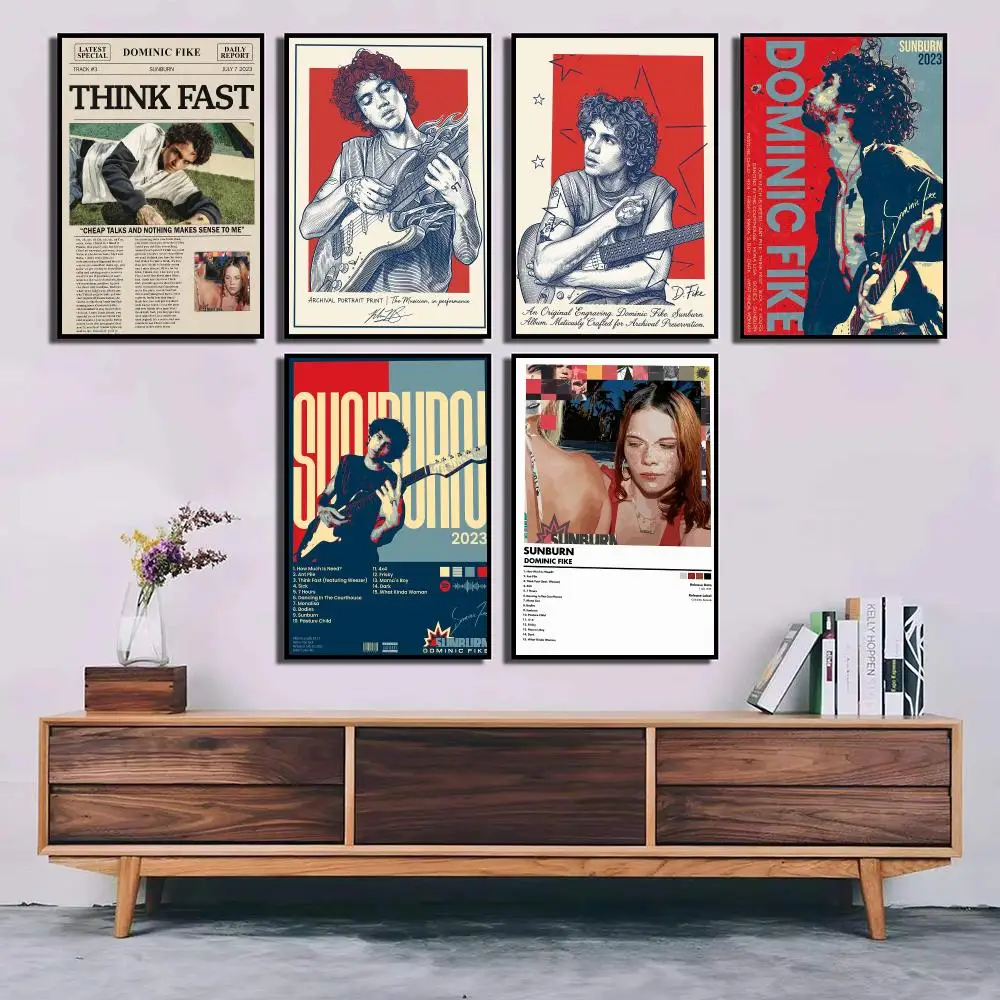 Modern Indie Music D-Dominic Fike Poster Minimalist Modern Wall Art — Perfect for High-End Bedrooms and Home Decor