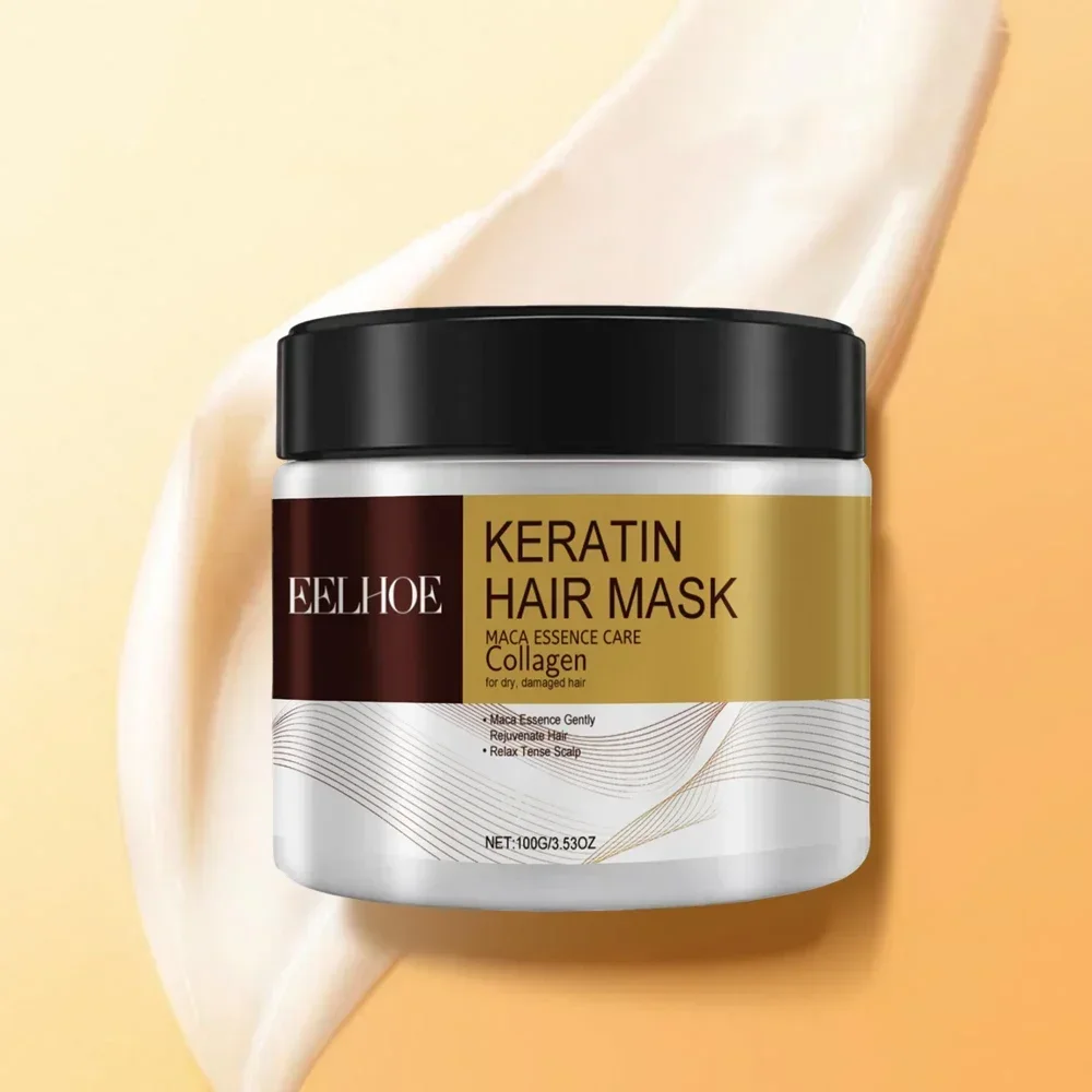 Collagen Hair Mask Keratin Hair Treatment Deep Repair Argan Oil Collagen Essence Keratin Conditioner For Dry Damaged Hair