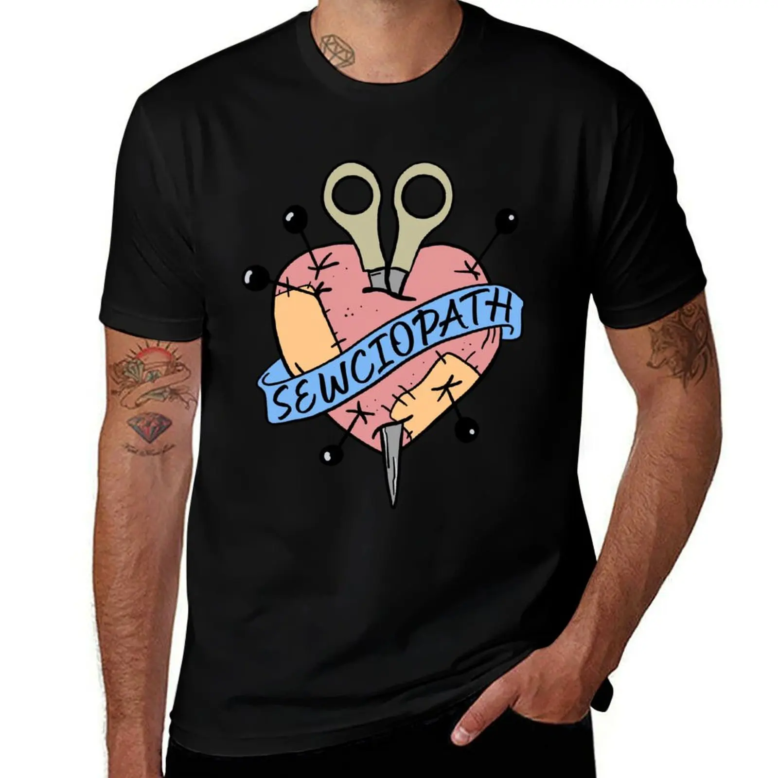 Sewciopath T-Shirt Casual Lightweight Short Sleeve Top T-Shirt