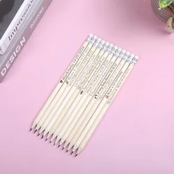 Personalized Engraved Wooden Pencils Customized School Decor Pen With Eraser Wedding Gift Favors Baby Shower Party