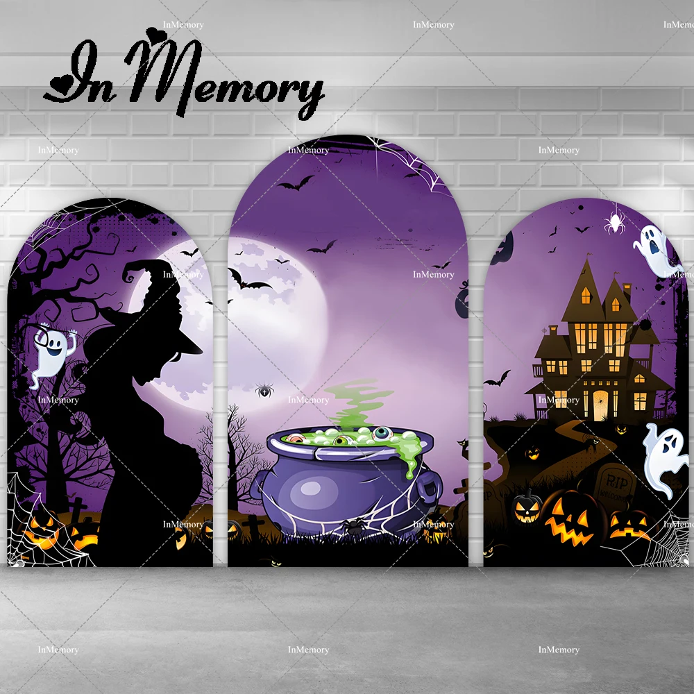 

Arch Backdrop Cover Halloween Party Decoration Horrible Castle Ghost Chiara Wall Backgrounds A Baby Is Grewing Arched Banner