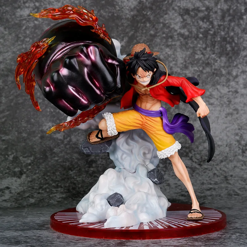 

Anime 25cm One Piece Monkey D Luffy Figure Gk Statue Ghost Island Fist Figurine Model Pvc Toys Doll Decoration Collectible Gift