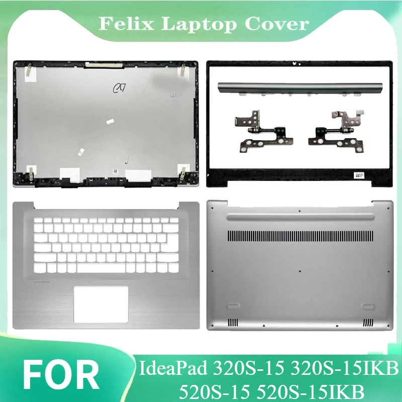 Replace Cover For IdeaPad 320S-15 320S-15IKB 520S-15 520S-15IKB Laptop Palmrest Bottom Case LCD Back Cover Front Bezel Hinge