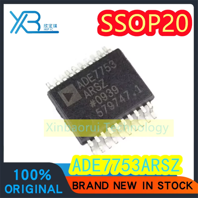 

(3/10pieces) ADE7753ARSZ ADE7753 SSOP20 Energy Metering Chip IC New Original Electronics Spot