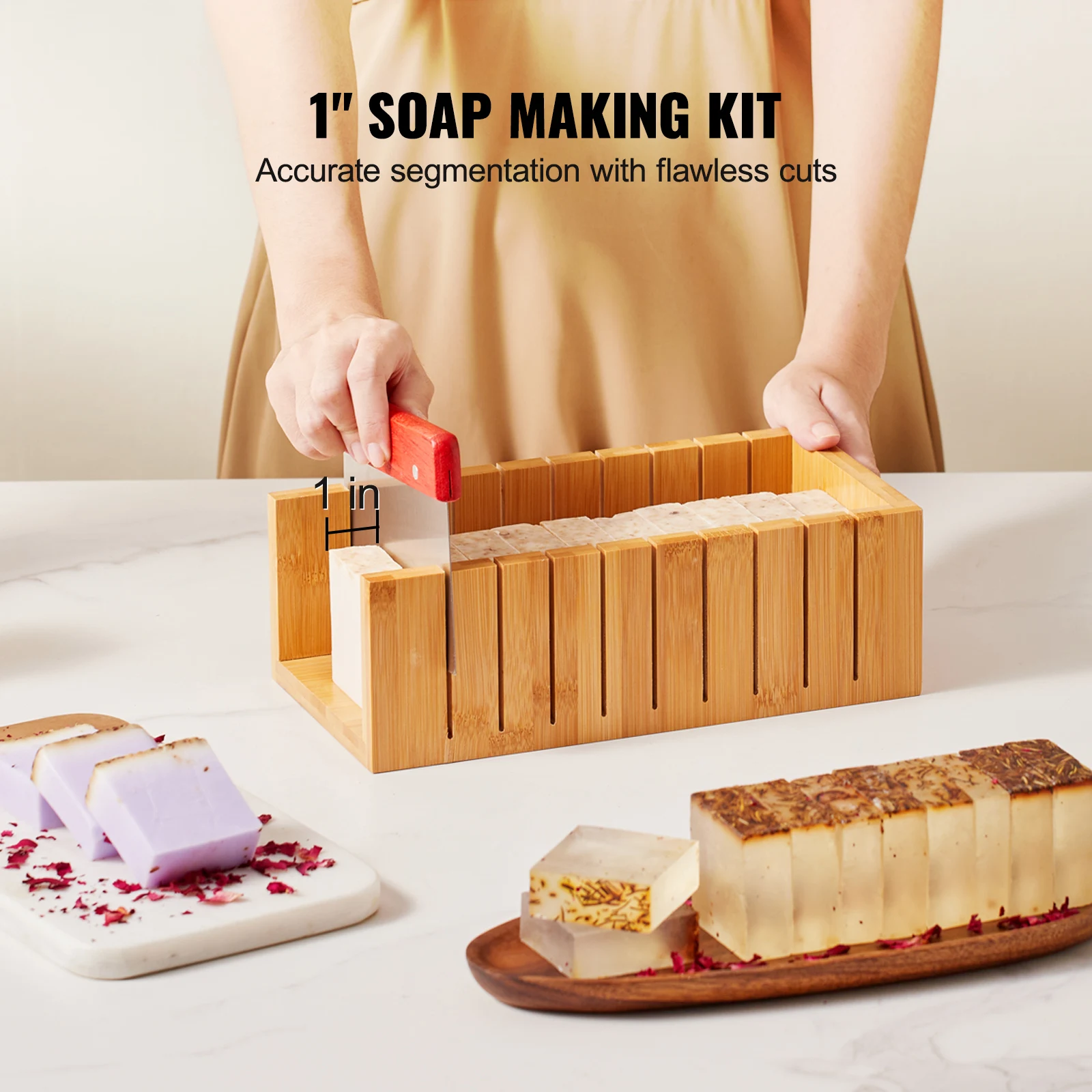 VEVOR Soap Making Kit Bamboo C - Soap Making Box 评论和价格