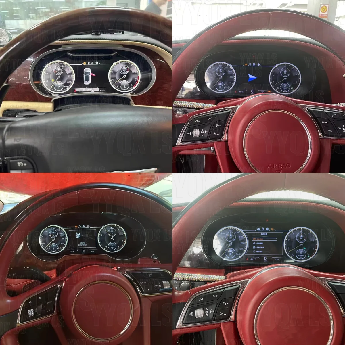 Car DIgital Cluster For Bentley Bentayga/Flying Spur 2005-2019 Virtual Cockpit Dashboard Vehicle Instrument Speedometer Screen