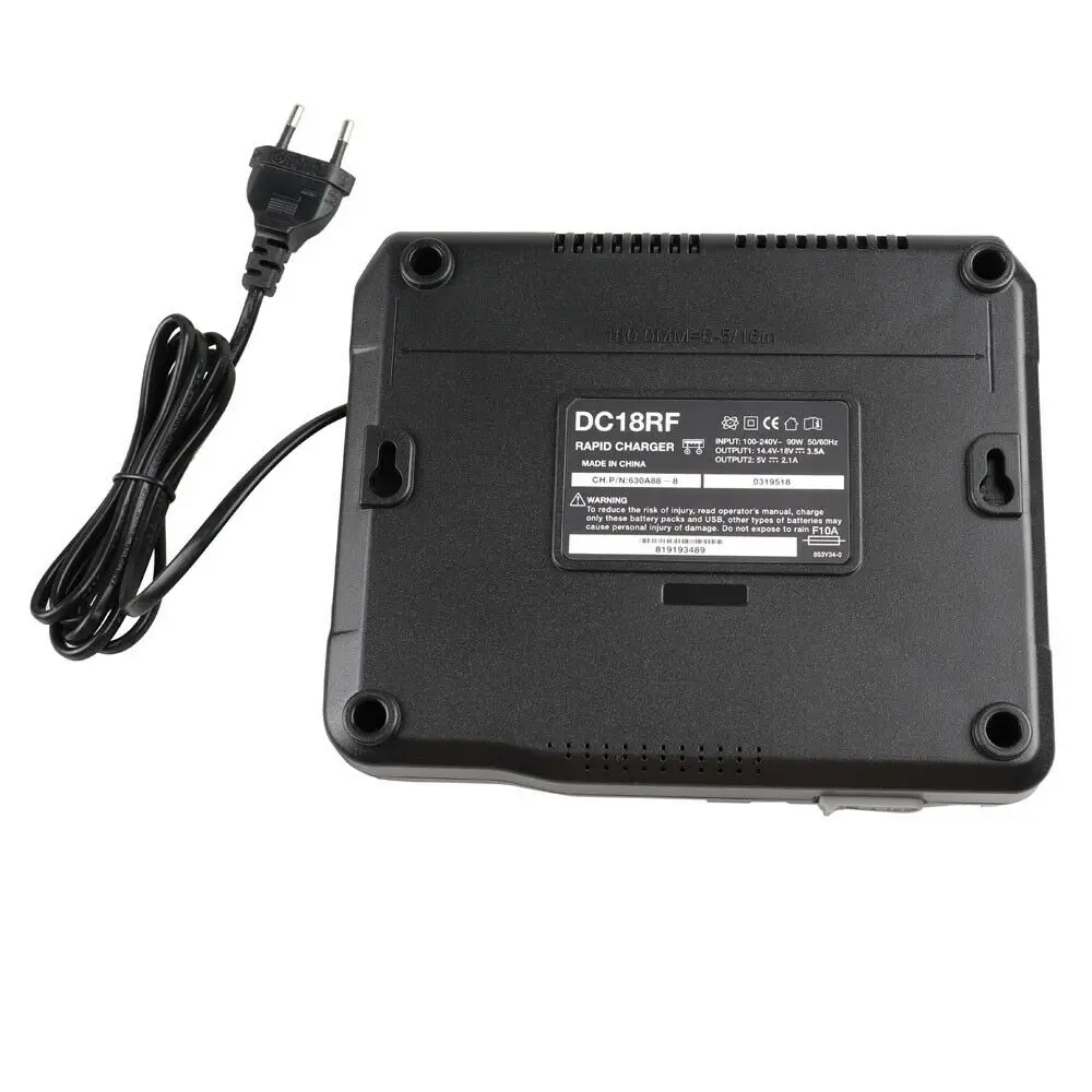 LCD 충전기 예비 배터리 충전기, 14.4V, BL1445, BL1440, BL1430, BL1860, BL1830, BL1850, BL1860B, DC18RF 3A