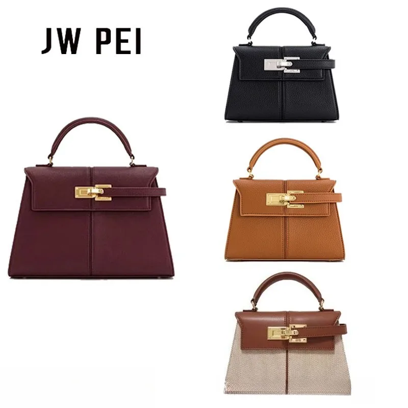 

JW PEI Trapezoidal Leather Women's Bag - High-end Versatile Crossbody Bag Fashionable Handbag Commuting Bag large Shoulder Bag