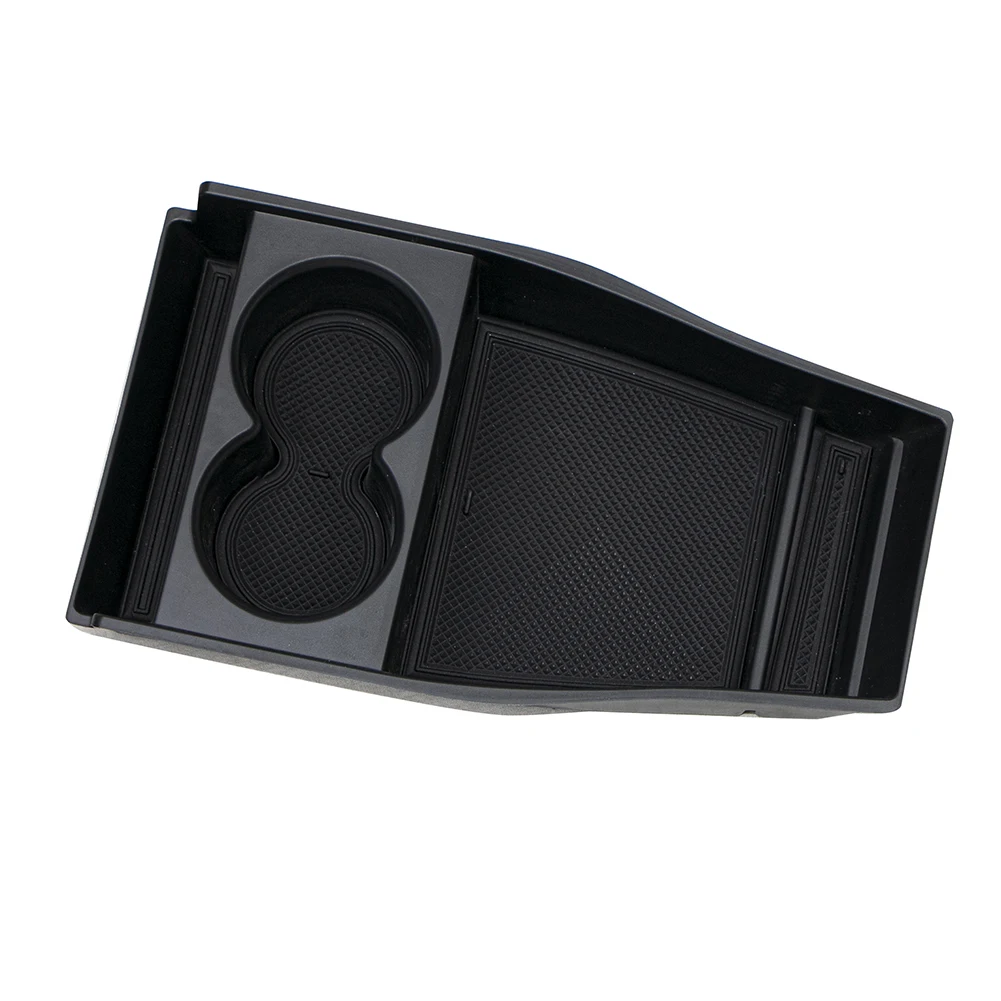 1 Pcs ABS Black Center Armrest Hidden Box Cup Holder Console Organizer Tray For Hyundai IONIQ 5 2021 Car Box Accessories