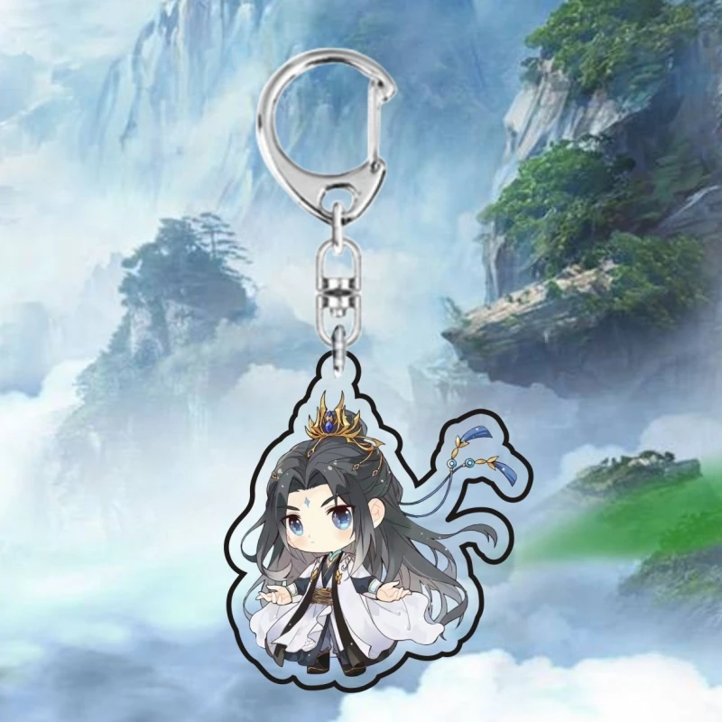 Anime Renegade Immortal Acrylic Pendant Keychains WangLin LiMuWan Accessories Car Key Chain Key Ring Phone Bag Hanging Jewelry