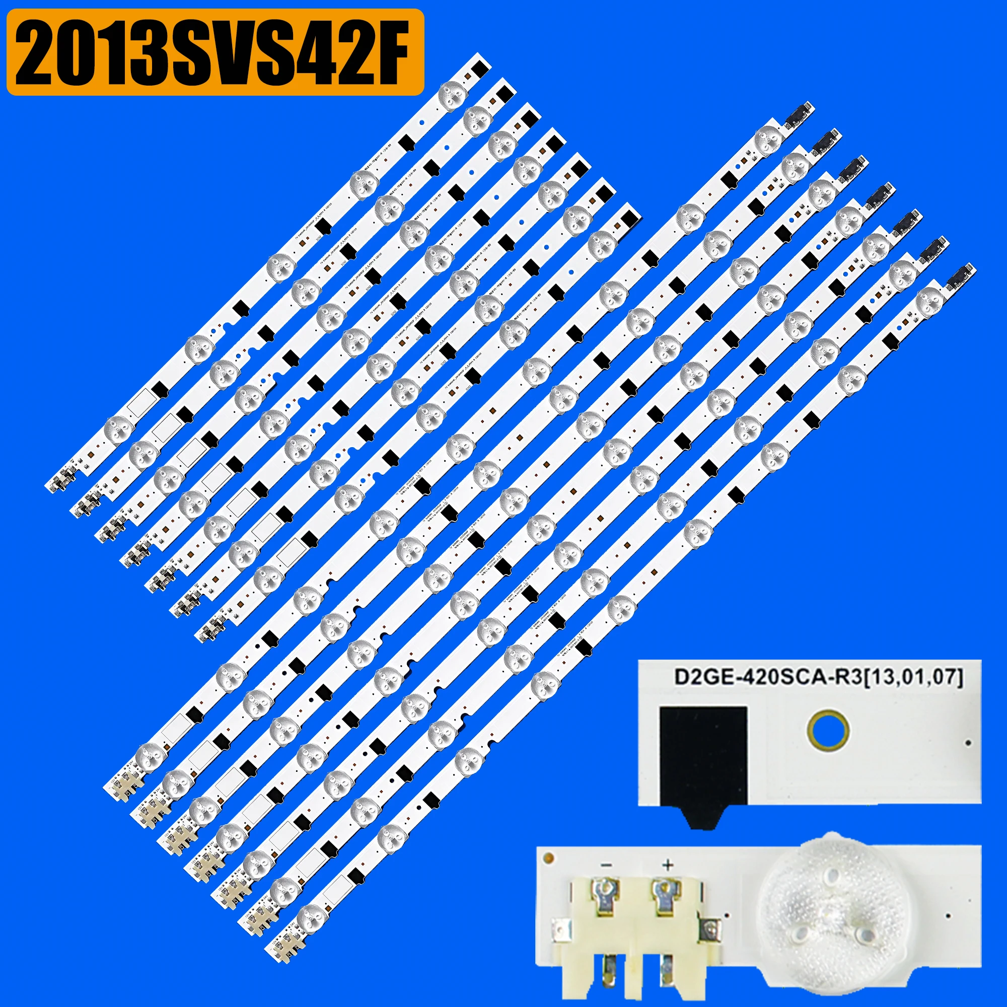 Светодиодная лента подсветки для 2013SVS42F UE42F5300AW UE42F5370SS UE42F5500AK UE42F5570 UE42F6400 D2GE-420SCA-R3 D2GE-420SCB-R3