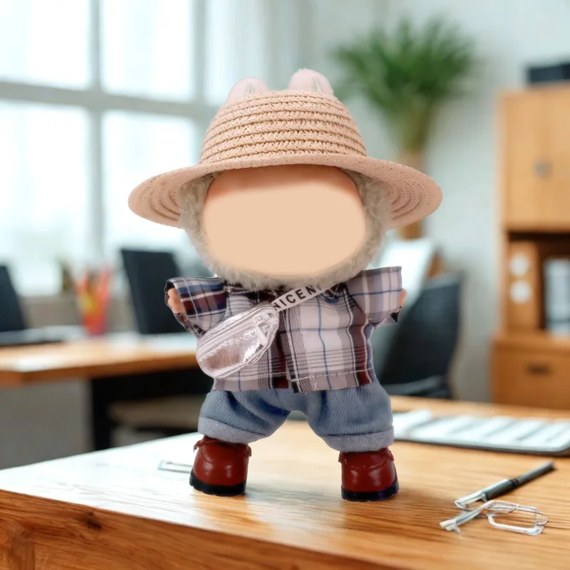 

Doll Clothes Set For labubu 17cm Plush Doll Accessories Girl's Toys Birthday And Christmas Gifts