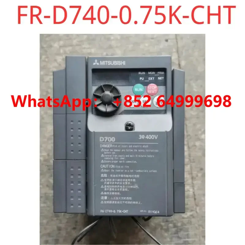 

Second-hand test OK Inverter FR-D740-0.75K-CHT 400V, function package is good