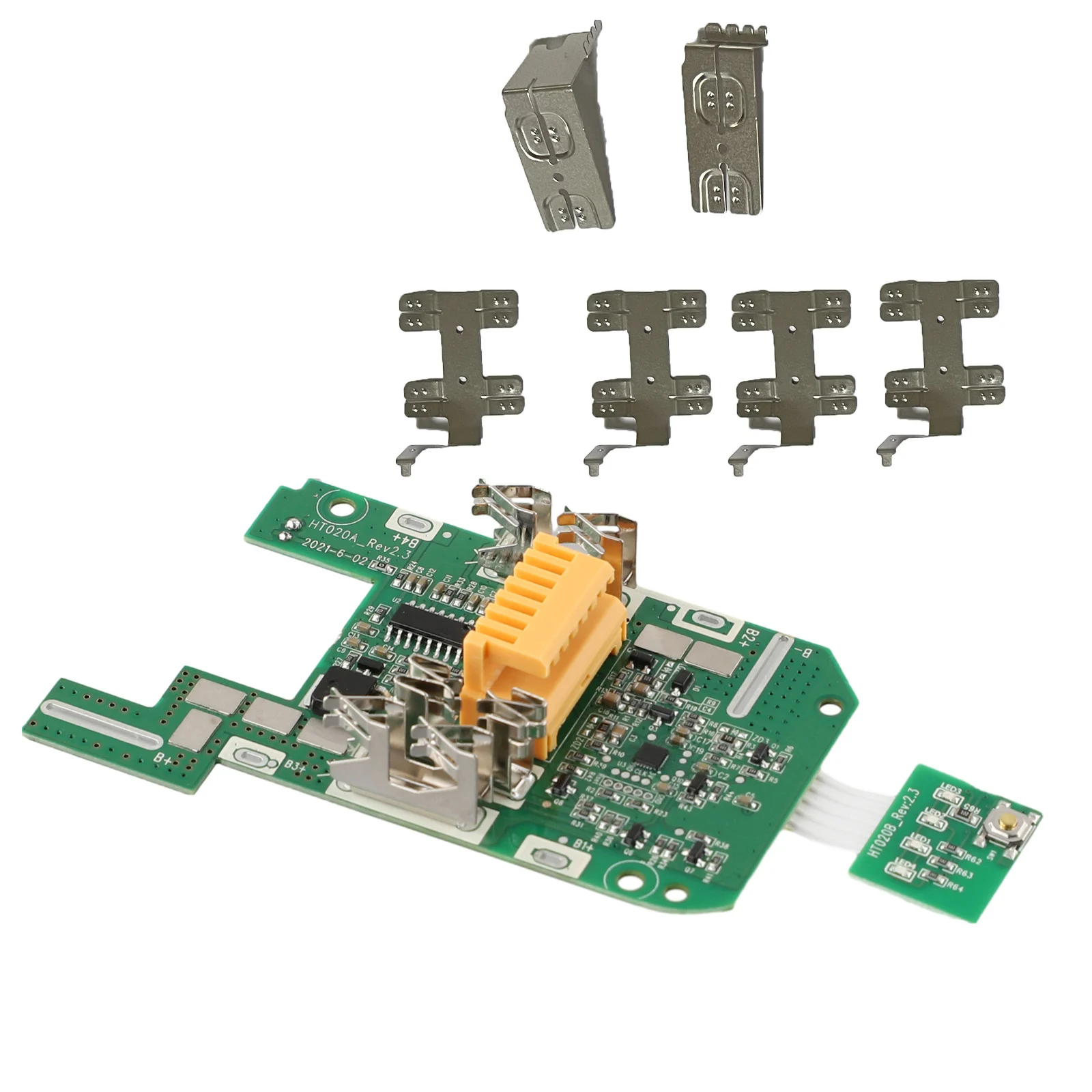 1pc BL1830B Charging Protection Circuit Board With Nickel Sheet For 18V 3Ah Battery Wrenches Drills Angle Grinders Power Tools