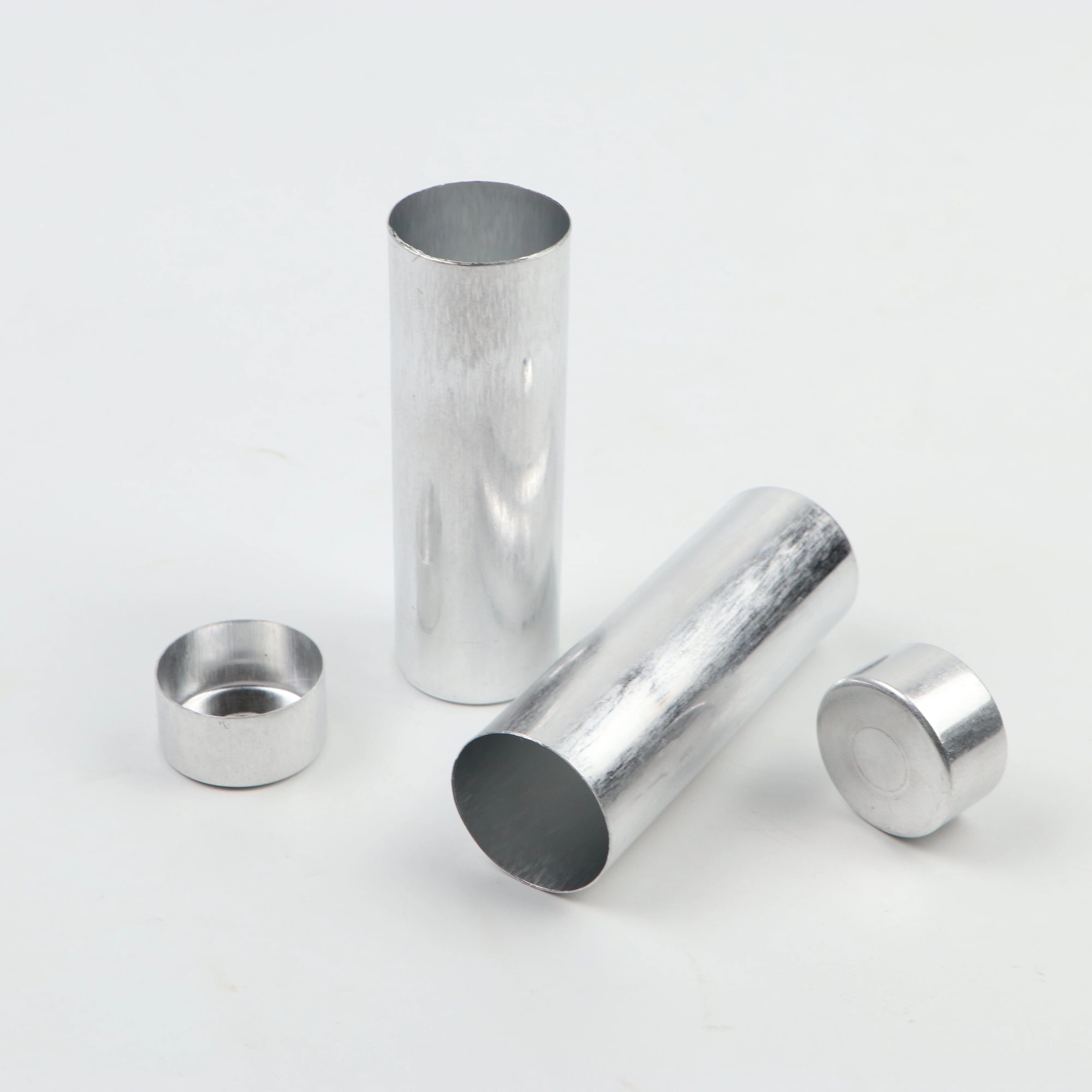 OD 25.5mm 100pcs Dental Denture Injection Cylinder Metal Cartridge for Flexible Partial Denture Injection System Dental Laborato