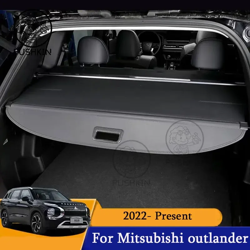 

For Mitsubishi outlander 4 outlander 2022 2023 7 Seats Trunk Cover Curtain Board Partition Modified Decorative Accessories