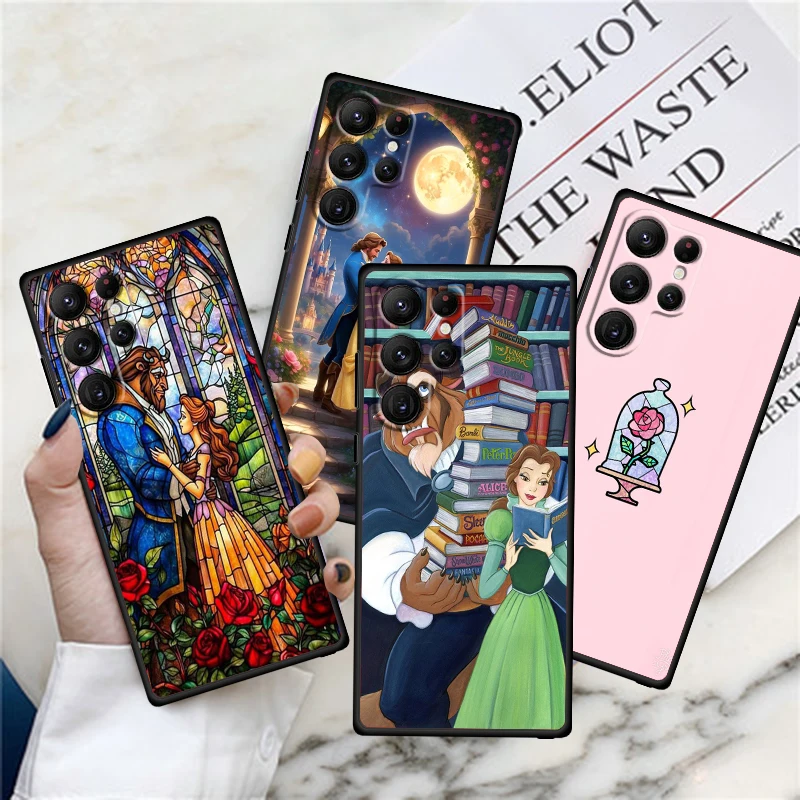 

Beauty And The Beast Disney For Samsung Galaxy S24 S23 S22 S21 S20 FE S10 S10E Plus Ultra Pro Lite 5G Black TPU Phone Case