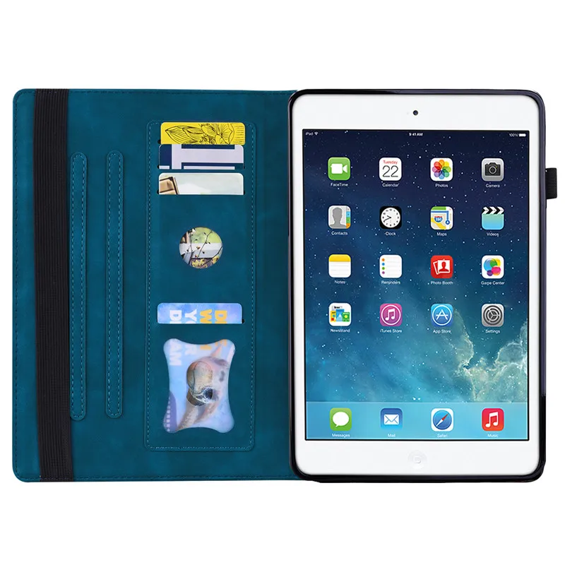 حافظة لجهاز iPad 9th 10th 8th 6th Generation محفظة جلدية فاخرة للكمبيوتر اللوحي iPad 9.7 10.2 حافظة لجهاز iPad 10 9 8 7 6 Mini 6 5 Air 2