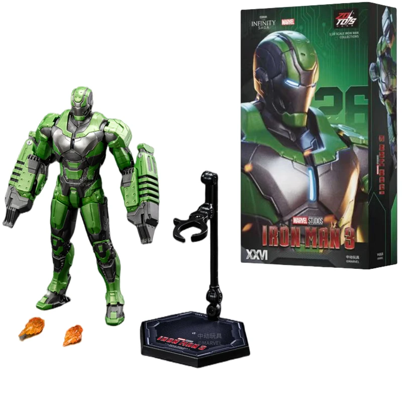 ZD Toys Iron Man MK1 MK2 MK3 MK4 MK5 MK6 MK7 MK42 MK43 MK45 MK46 War Machine Film-Actionfigur 7 Zoll Sammlerstück für Erwachsene