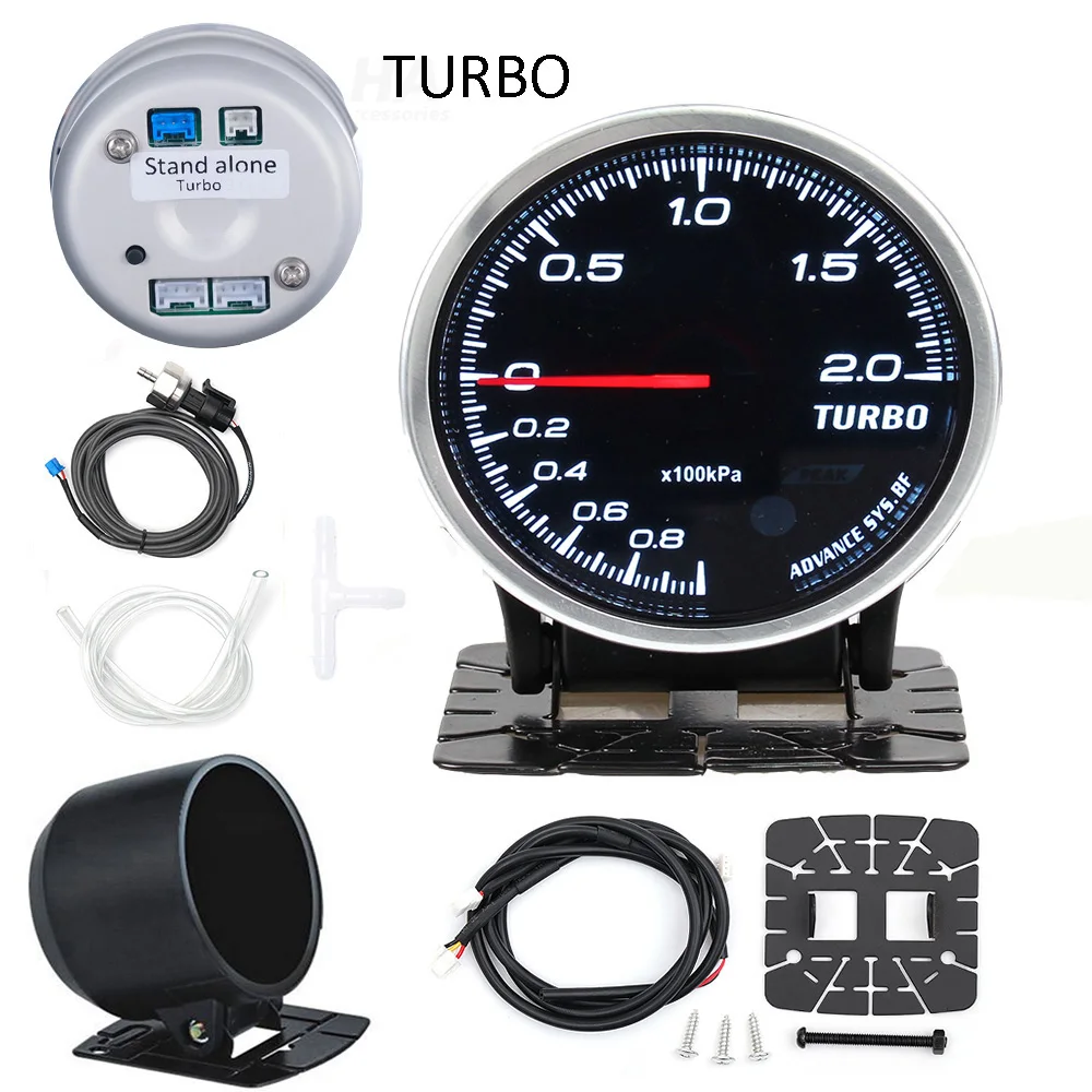 HA Zubehör Auto-Anzeige Standalone-Anzeige 60MM Def I BF Style Wassertemperatur Öltemperatur Öldruck Drehzahlmesser RPM Abgastemperatur Ladedruck Turbo AFM – Detail 18