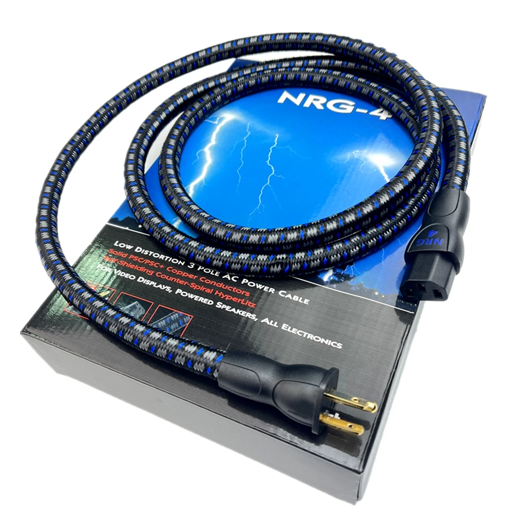 

NRG-4 Low Distortion 3 Pole AC Power Cable PSC Copper Audio Cord US & EU Plug