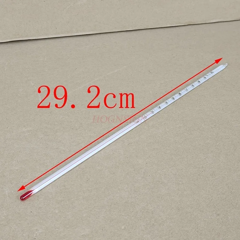 

1pcs Red water thermometer 0-100 glass thermometer 30cm chemical experiment equipment glass instrument