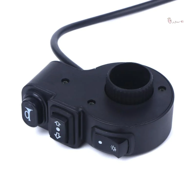 

[M] 1/3Pcs Motorcycle Accessories 3in1 E-bike Light ON-OFF Switch Horn Turn Signal Switches For Motorcycle Handlebar Switch