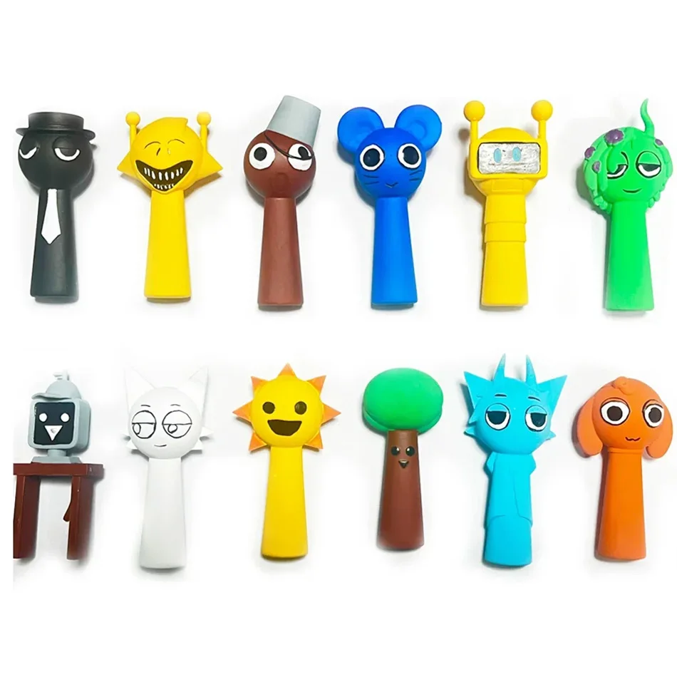 Hot 12 pz/set Sprunki Figure Modalità Giocattoli Sprunki box Action Figures Sprunki Gioco Cartoon Regali Di Compleanno Regalo Di Natale